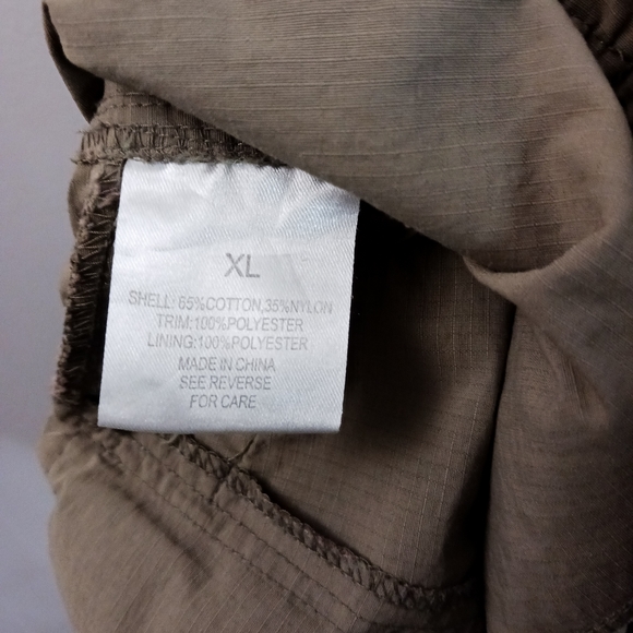 Reel Legends Cargo Fishing Shorts Size XL Beige Elastic Waist Cotton Blend - Picture 8 of 10